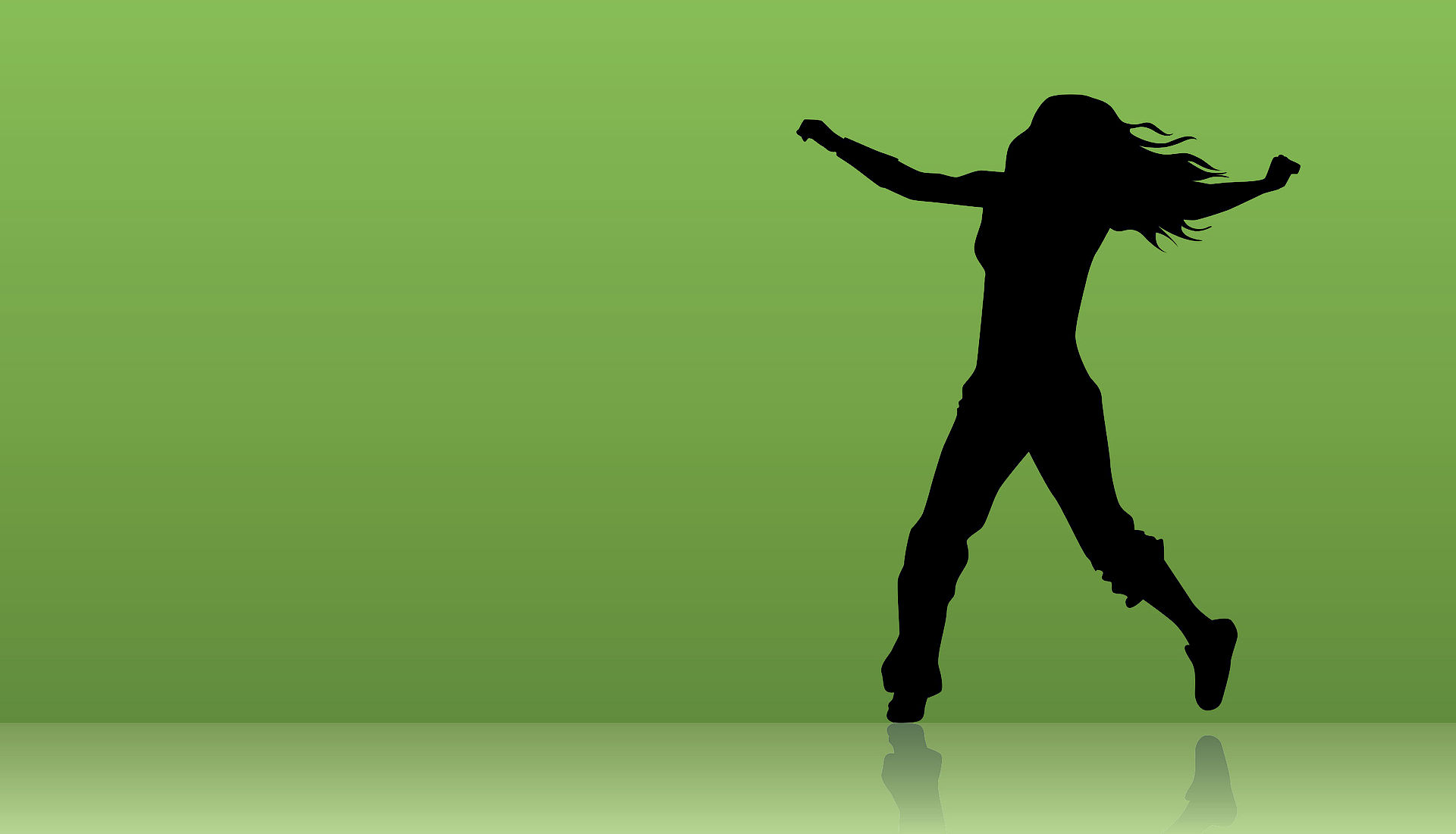 Sound creates identity dancing woman